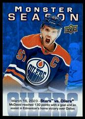 Connor McDavid #MS-69 Hockey Cards 2023 Upper Deck Monster Season Prices