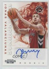 Jonas Valanciunas [Autograph] #284 Basketball Cards 2012 Panini Contenders Prices