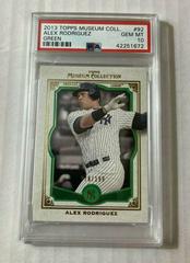 Alex Rodriguez [Green] #92 Baseball Cards 2013 Topps Museum Collection Prices
