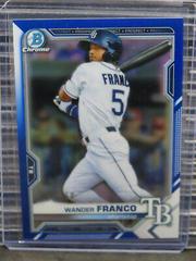 Wander Franco [Blue Refractor] #BCP-57 Baseball Cards 2021 Bowman Chrome Prospects Prices