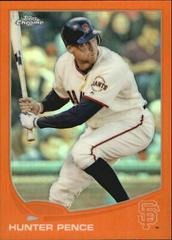 Hunter Pence [Orange Refractor] Baseball Cards 2013 Topps Chrome Prices
