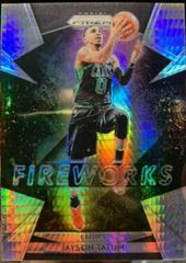 Jayson Tatum [Hyper Prizm] #26 Basketball Cards 2018 Panini Prizm Fireworks Prices