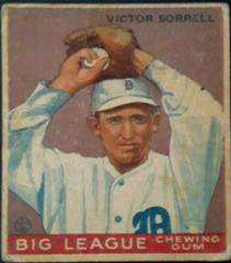 Victor Sorrell Baseball Cards 1933 World Wide Gum Prices
