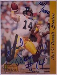 Neil O'Donnell Football Cards 1993 Pro Line Live Autographs Prices