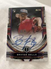 Brayan Bello [Purple] #TA-BBE Baseball Cards 2023 Topps Tribute Autographs Prices