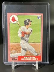 Andrew Benintendi [Mini Red] Baseball Cards 2017 Topps 1987 Prices