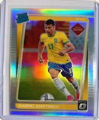 Gabriel Martinelli [Optic Holo] #182 Soccer Cards 2021 Panini Donruss Road to Qatar Prices