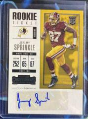 Jeremy Sprinkle [Autograph Championship Ticket] #177 Football Cards 2017 Panini Contenders Prices