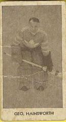 George Hainsworth #13 Hockey Cards 1933 V129 Anonymous Prices