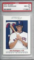 Alex Rodriguez #1 Baseball Cards 2001 Studio Prices