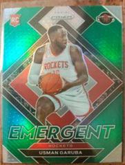 Usman Garuba [Green Prizm] #29 Basketball Cards 2021 Panini Prizm Emergent Prices