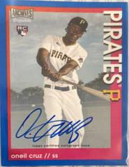 Oneil Cruz [Blue] #AS-OC Baseball Cards 2022 Topps Archives Snapshots Autographs Prices