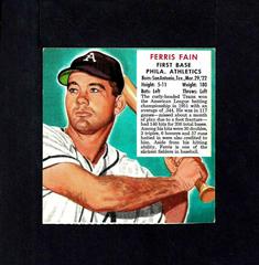 Ferris Fain #7 Baseball Cards 1952 Red Man Tobacco Prices