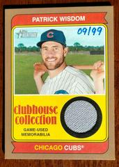 Patrick Wisdom [Gold] #CCR-PW Baseball Cards 2023 Topps Heritage Clubhouse Collection Relics Prices