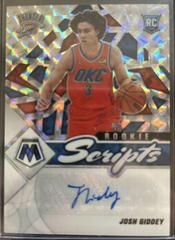 Josh Giddey #RS-JGD Basketball Cards 2021 Panini Mosaic Rookie Scripts Autographs Prices