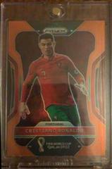 Cristiano Ronaldo [Orange] Soccer Cards 2022 Panini Prizm World Cup Prices