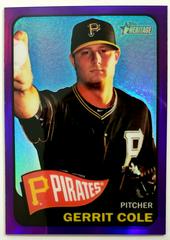 Gerrit Cole [Purple Refractor] #499 Baseball Cards 2014 Topps Heritage Chrome Prices