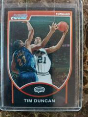 Tim Duncan [Refractor] #21 Basketball Cards 2007 Bowman Chrome Prices