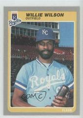 Willie Wilson #218 Baseball Cards 1985 Fleer Prices
