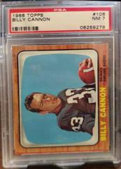Billy Cannon #106 Football Cards 1966 Topps Prices
