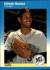Edwin Nunez #U-92 Baseball Cards 1987 Fleer Update Prices