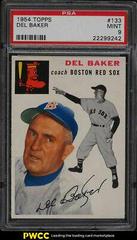 Del Baker #133 Baseball Cards 1954 Topps Prices