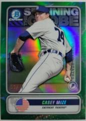 Casey Mize [Green Refractor] Baseball Cards 2020 Bowman Chrome Spanning the Globe Prices
