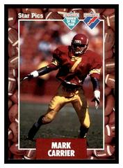 Mark Carrier Football Cards 1991 Star Pics Prices