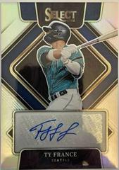 Ty France Baseball Cards 2022 Panini Select Signatures Prices