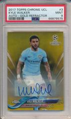 Kyle Walker [Autograph Gold Refractor] Soccer Cards 2017 Topps Chrome UEFA Champions League Prices