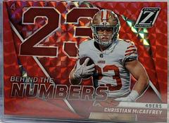 Christian McCaffrey [Red] #BN-CM Football Cards 2022 Panini Zenith Behind the Numbers Prices