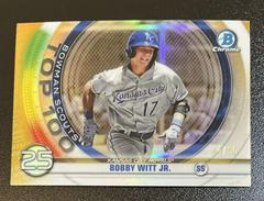 Bobby Witt Jr. [Gold Refractor] #BTP25 Baseball Cards 2020 Bowman Chrome Scouts' Top 100 Prices