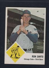 Ron Santo #32 Baseball Cards 1963 Fleer Prices