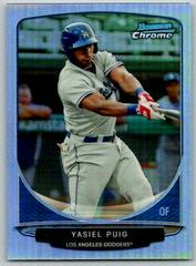 Yasiel Puig #LAD3 Baseball Cards 2013 Bowman Chrome Cream of the Crop Mini Refractor Prices