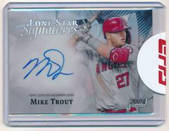 Mike Trout Baseball Cards 2022 Stadium Club Chrome Lone Star Signatures Prices