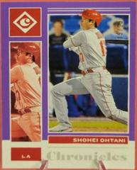 Shohei Ohtani [Purple] #7 Baseball Cards 2021 Panini Chronicles Prices