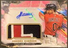 Andres Gimenez [Magenta] #IAP-AG Baseball Cards 2023 Topps Inception Autograph Patch Prices