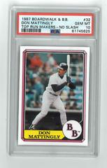 Don Mattingly [Top Run Makers] Baseball Cards 1987 Boardwalk & Baseball Prices