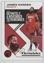 James Harden [Red] Basketball Cards 2019 Panini Chronicles Prices