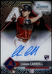 Corbin Carroll [Aqua] #STA-CC Baseball Cards 2023 Bowman Sterling Tek Autographs Prices