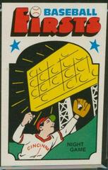 Night Game #35 Baseball Cards 1974 Fleer Baseball Firsts Prices