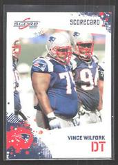 Vince Wilfork [Scorecard] #171 Football Cards 2010 Panini Score Prices