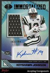 Keyshawn Johnson [Red] #29 Football Cards 2023 Panini Illusions Immortalized Jersey Autograph Prices