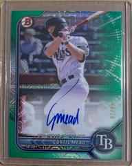 Curtis Mead [Green Refractor] Baseball Cards 2022 Bowman Chrome Mega Box Mojo Autographs Prices