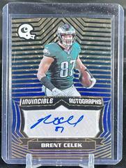 Brent Celek [Blue] #INV-BCE Football Cards 2021 Panini Chronicles Invincible Autographs Prices