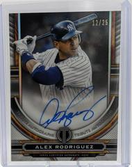 Alex Rodriguez [Orange] #TA-AR Baseball Cards 2023 Topps Tribute Autographs Prices