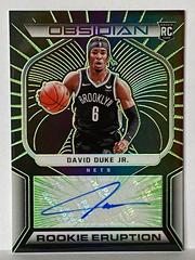 David Duke Jr. [Green] Basketball Cards 2021 Panini Obsidian Rookie Eruption Signatures Prices