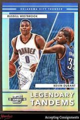 Russell Westbrook, Kevin Durant Basketball Cards 2021 Panini Contenders Optic Legendary Tandems Prices
