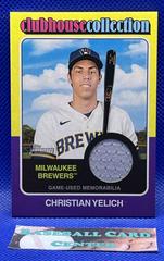 Christian Yelich #CCR-CY Baseball Cards 2024 Topps Heritage Clubhouse Collection Relic Prices