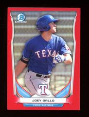Joey Gallo [Yellow Refractor] Baseball Cards 2014 Bowman Chrome Mini Prices